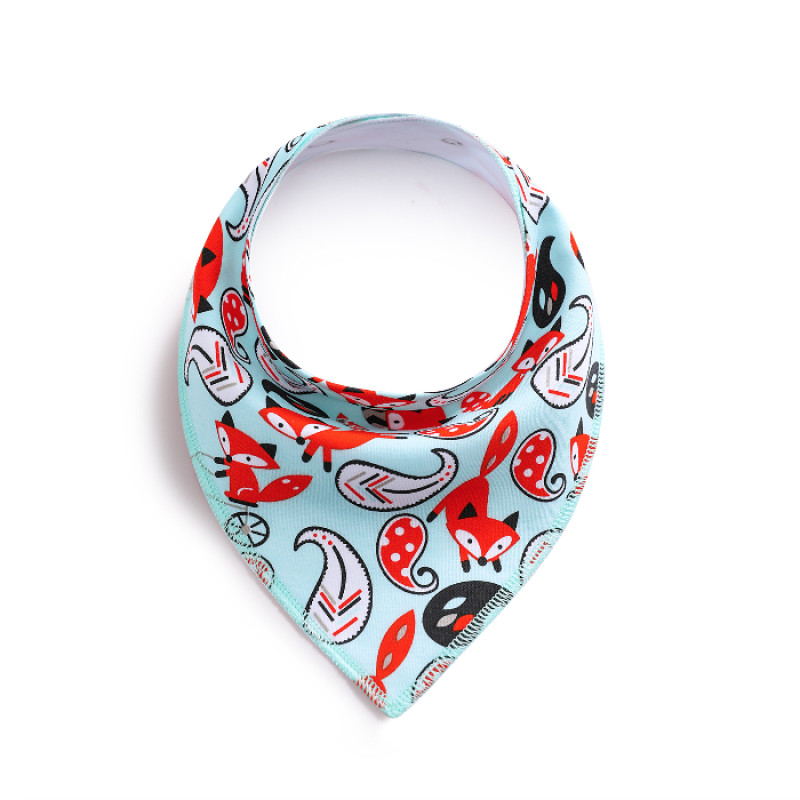 SET 1 Girls 5 Baby Bibs Bandana Handkerchief for Infant Drooling Teething Super Absorbent Bibs Age 0-24M